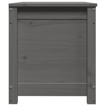 Contenitore Portaoggetti Grigio 80x40x45,5cm Massello di Pino - homemem39