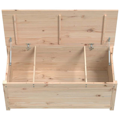 Contenitore Portaoggetti 110x50x45,5 cm Legno Massello Pino - homemem39