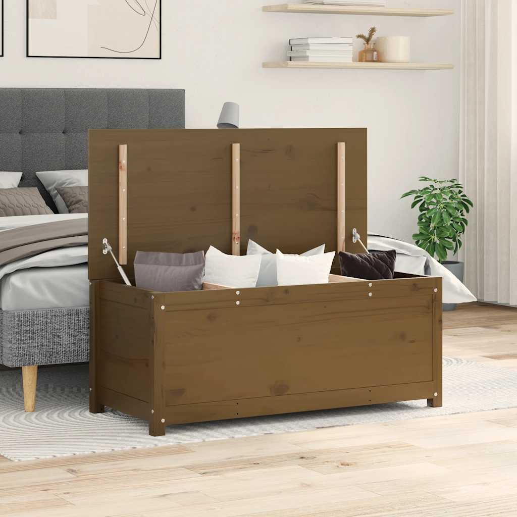 Contenitore Portaoggetti Ambra 110x50x45,5cm Massello di Pino - homemem39