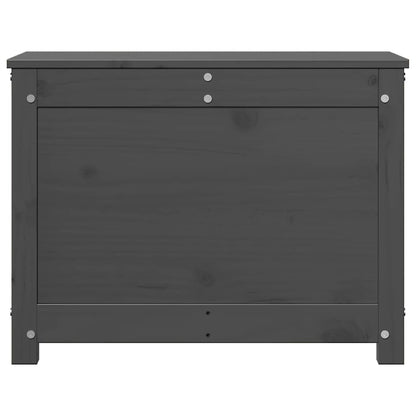 Contenitore Portaoggetti Grigio 60x32x45,5cm Massello di Pino - homemem39