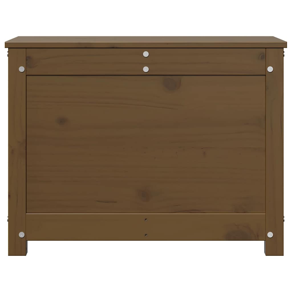 Contenitore Portaoggetti Ambra 60x32x45,5cm Legno Massello Pino - homemem39