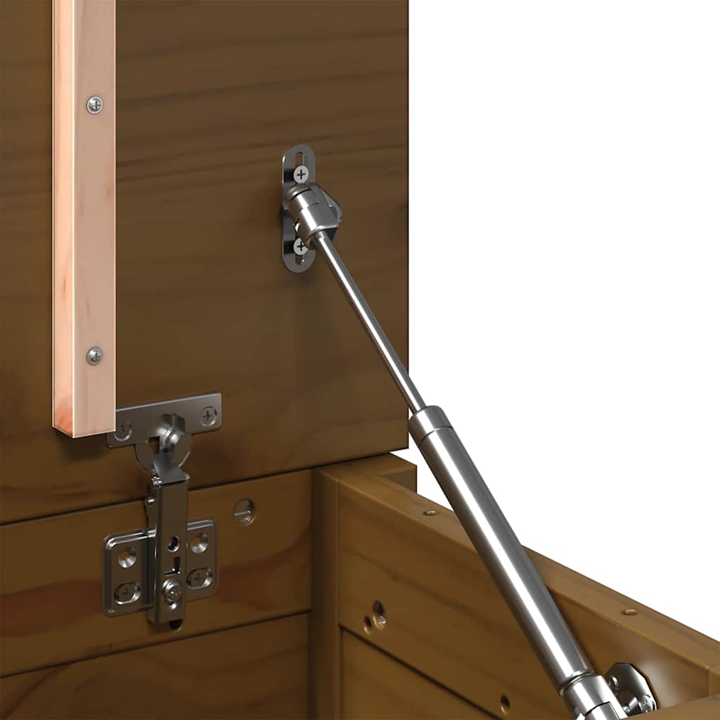 Contenitore Portaoggetti Ambra 60x32x45,5cm Legno Massello Pino - homemem39