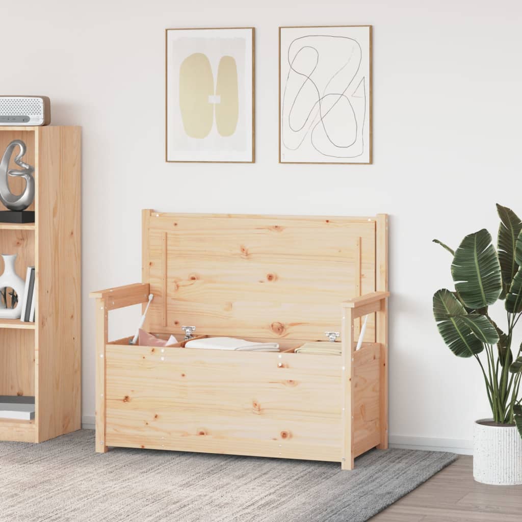 Panca 112,5x51,5x96,5 cm in Legno Massello di Pino - homemem39