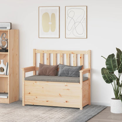 Panca 112,5x51,5x96,5 cm in Legno Massello di Pino - homemem39