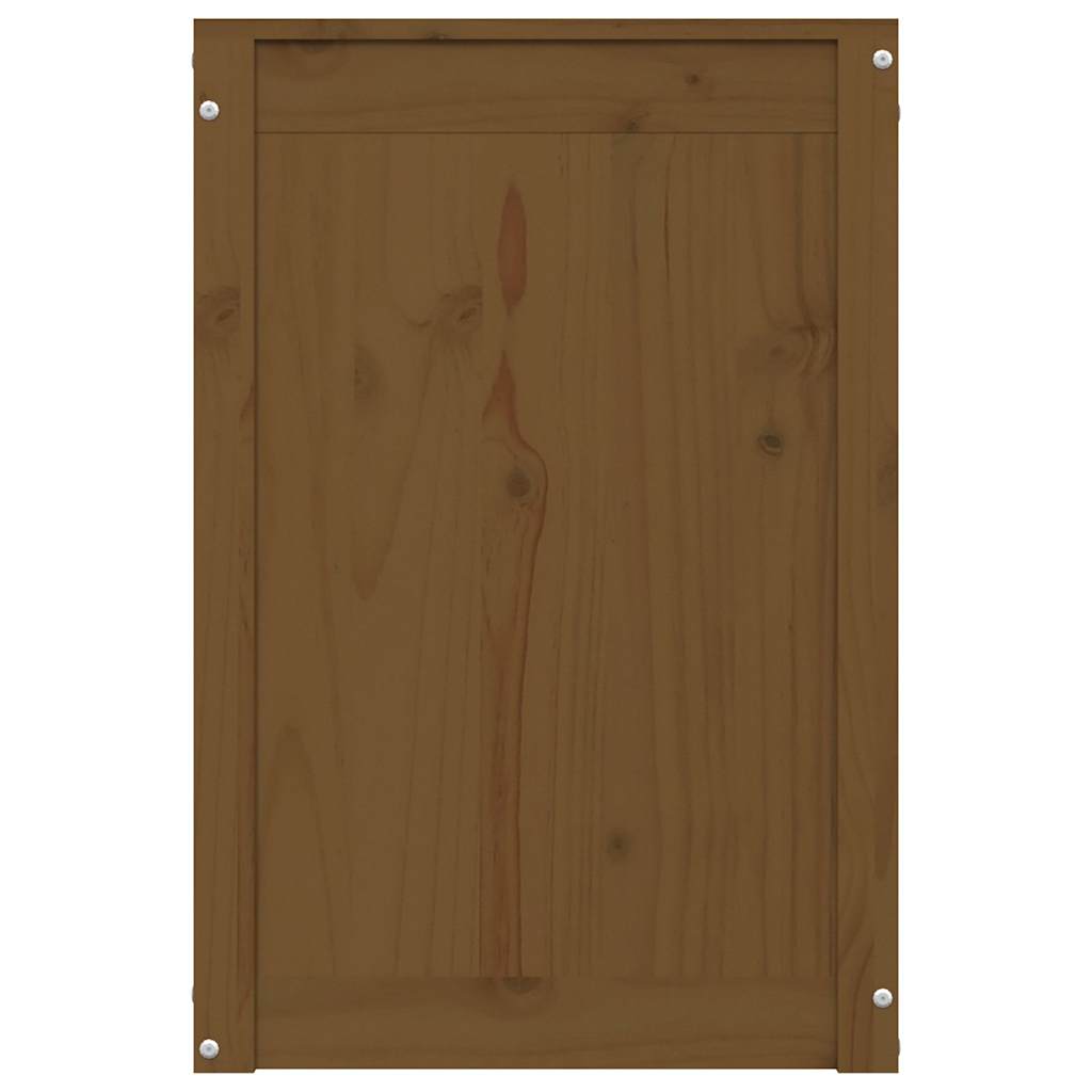 Contenitore per Bucato Ambra 44x44x66 cm Legno Massello Pino