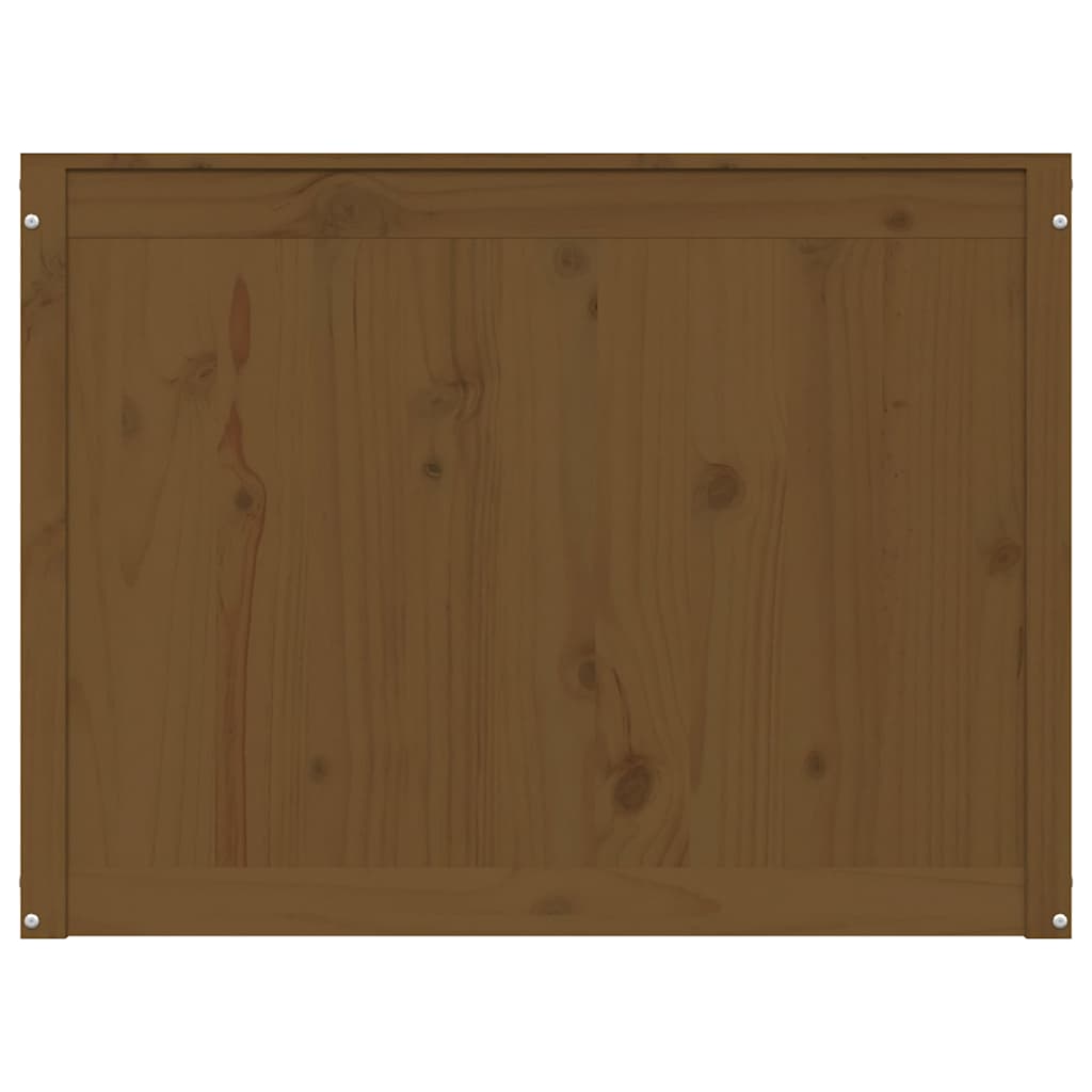 Contenitore per Bucato Ambra 88,5x44x66 cm Legno Massello Pino