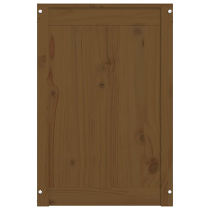 Contenitore per Bucato Ambra 88,5x44x66 cm Legno Massello Pino - homemem39