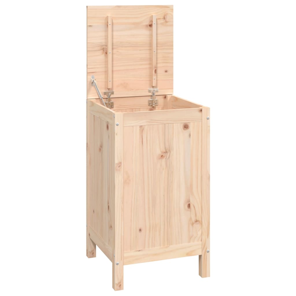 Contenitore per Bucato 44x44x76 cm Legno Massello Pino | homemem39