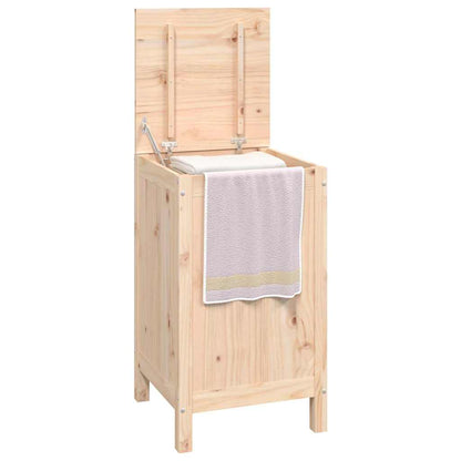 Contenitore per Bucato 44x44x76 cm Legno Massello Pino