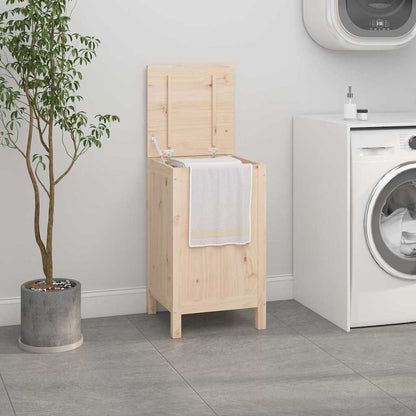 Contenitore per Bucato 44x44x76 cm Legno Massello Pino