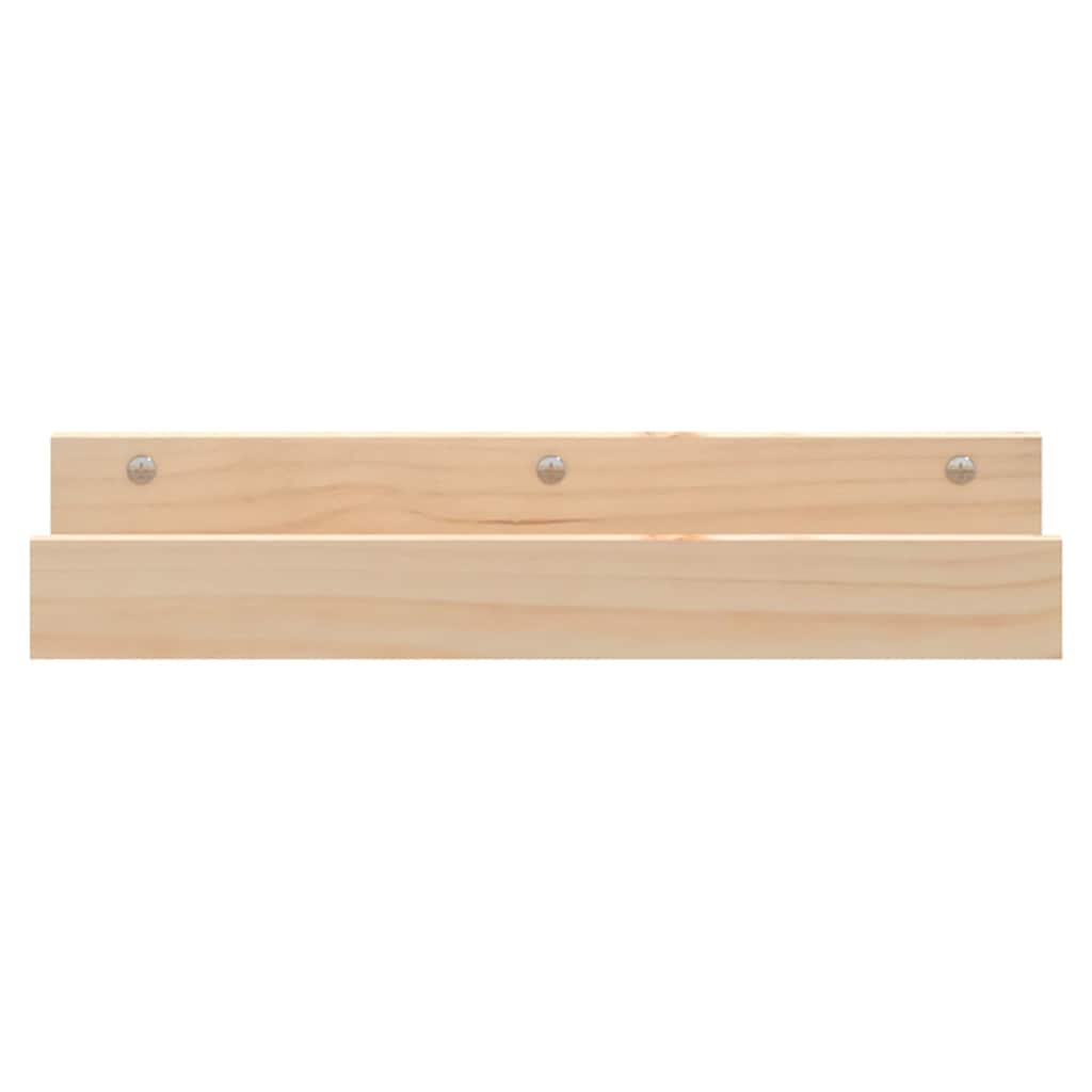 Mensole da Parete 2 pz 50x12x9cm in Legno Massello di Pino