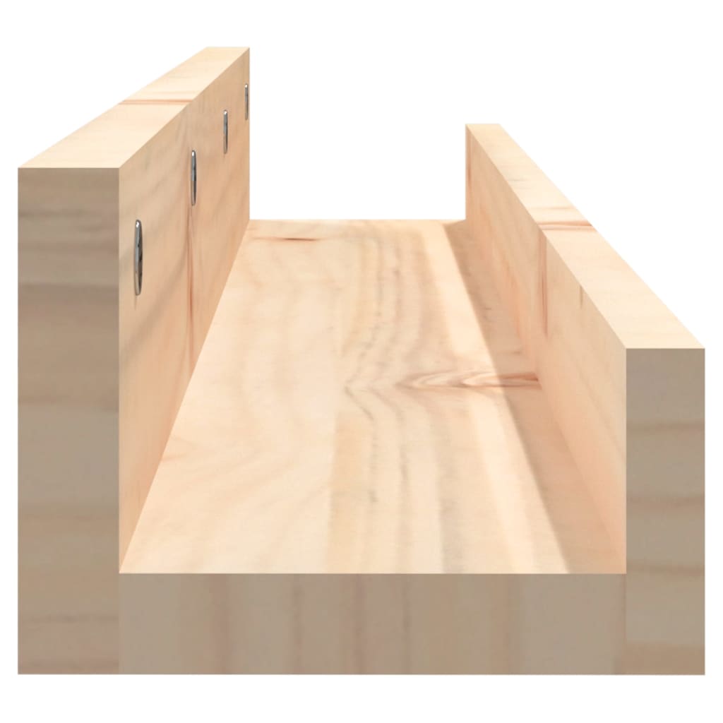 Mensole da Parete 2 pz 80x12x9cm in Legno Massello di Pino | homemem39