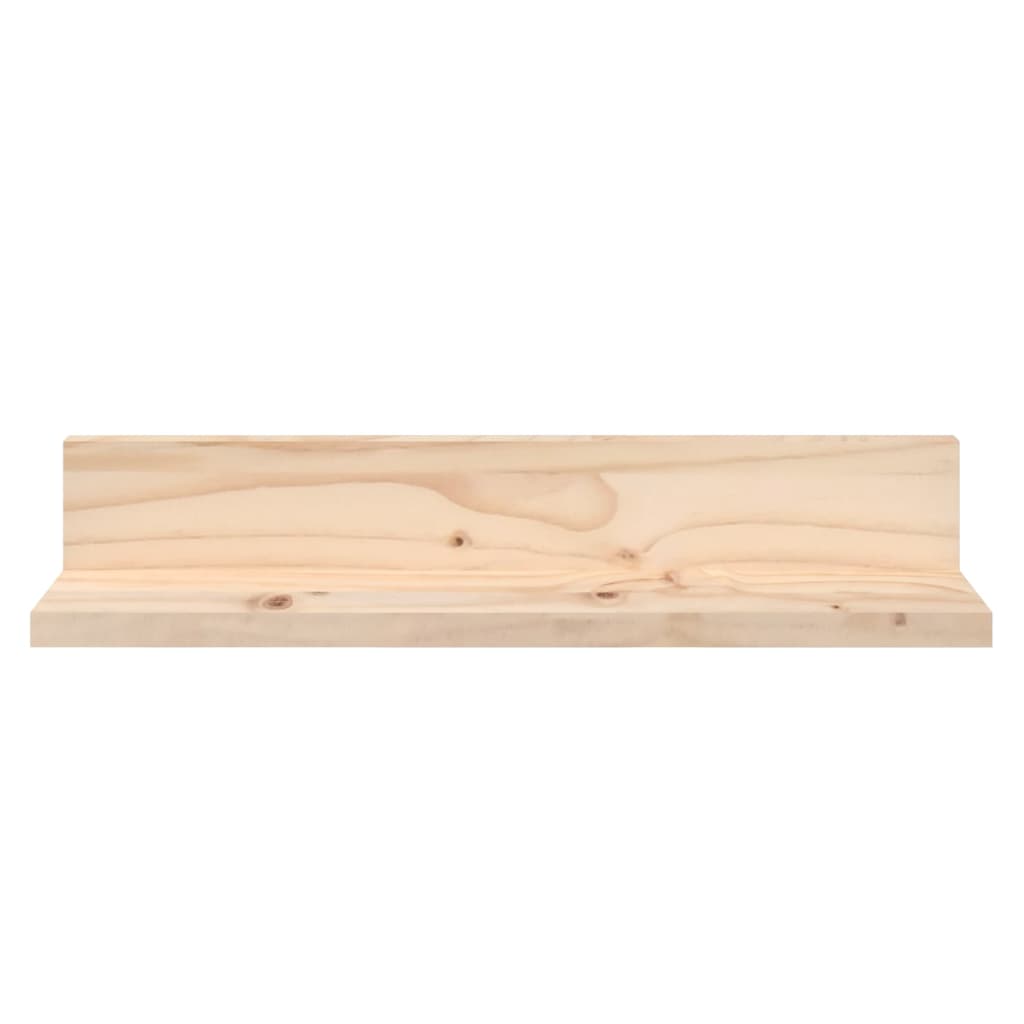 Mensole da Parete 2 pz 50x11x9cm in Legno Massello di Pino | homemem39