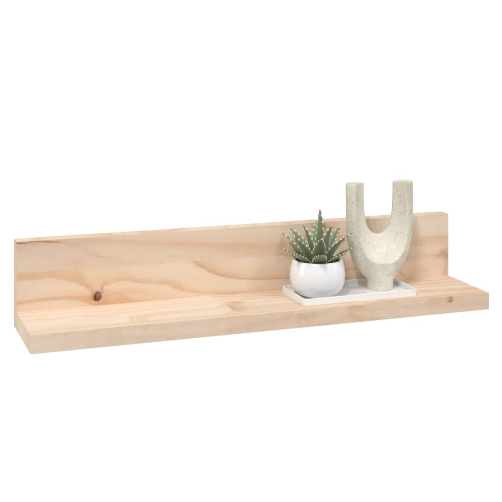 Mensole da Parete 2 pz 50x11x9cm in Legno Massello di Pino | homemem39