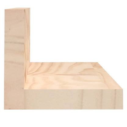 Mensole da Parete 2 pz 110x11x9cm in Legno Massello di Pino