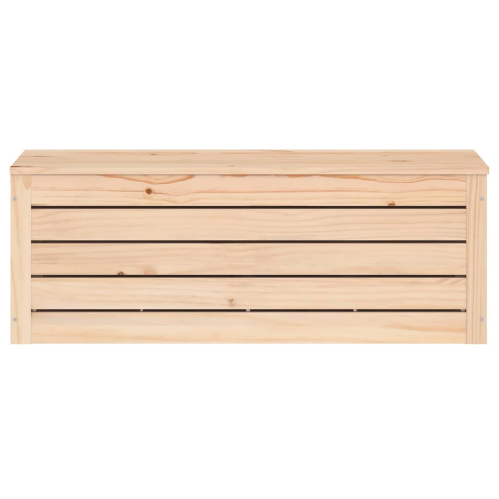 Contenitore Portaoggetti 89x36,5x33 cm Legno Massello Pino - homemem39