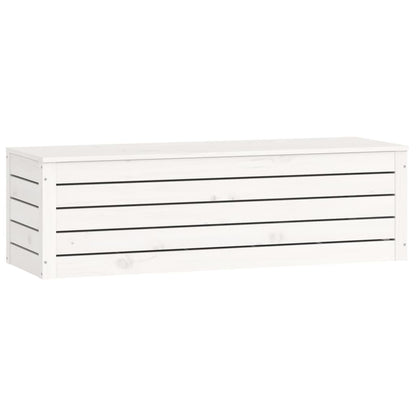 Contenitore Portaoggetti Bianco 109x36,5x33cm Massello di Pino - homemem39
