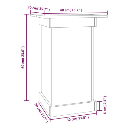 Portafiori 40x40x60 cm in Legno Massello di Pino | homemem39
