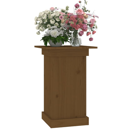 Portafiori Marrone Ambra 40x40x60 cm in Legno Massello di Pino | homemem39