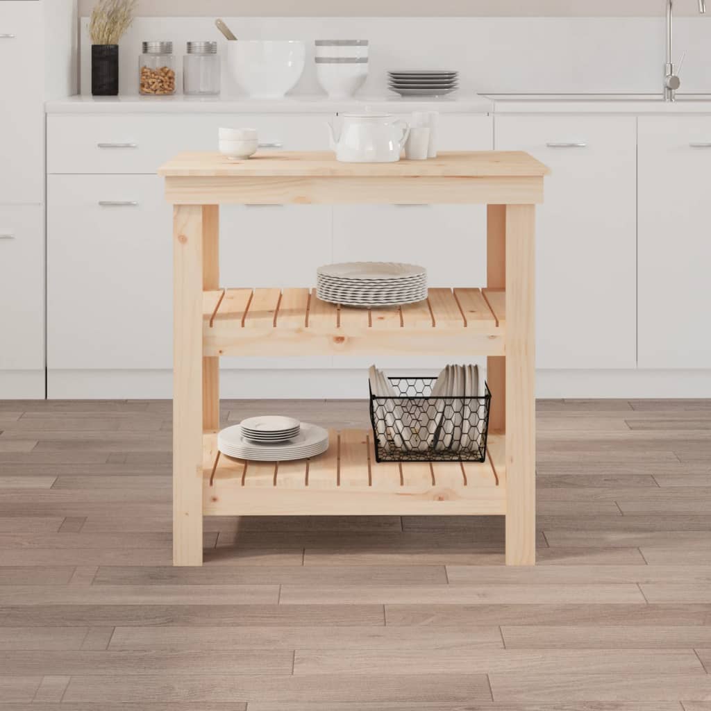 Banco da Lavoro 78,5x50x80 cm in Legno Massello di Pino | homemem39
