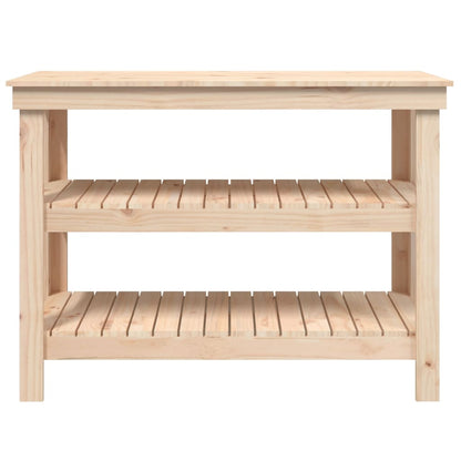 Banco da Lavoro 110,5x50x80 cm in Legno Massello di Pino | homemem39