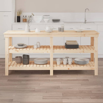 Banco da Lavoro 181x50x80 cm in Legno Massello di Pino | homemem39