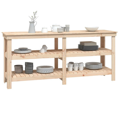 Banco da Lavoro 181x50x80 cm in Legno Massello di Pino | homemem39