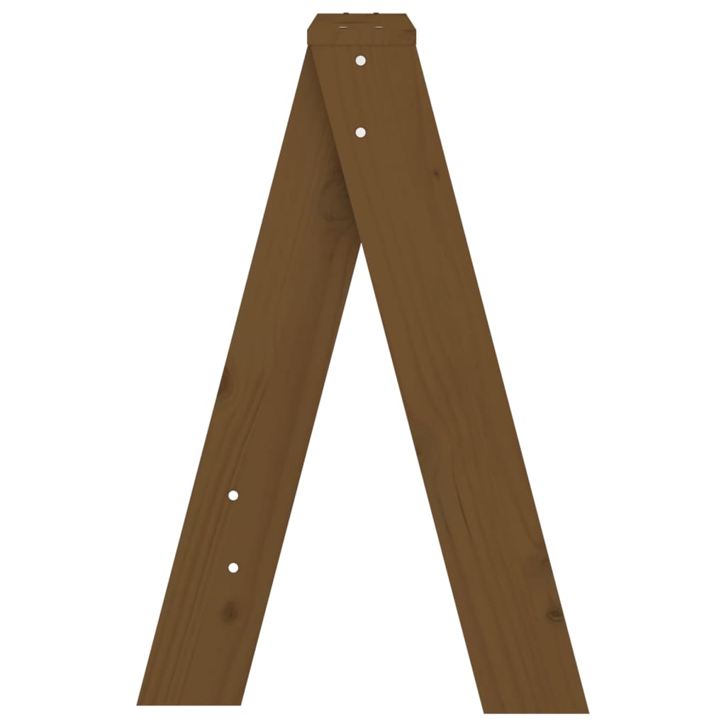 Sgabelli 2 pz Ambra 40x40x60 cm in Legno Massello di Pino - homemem39