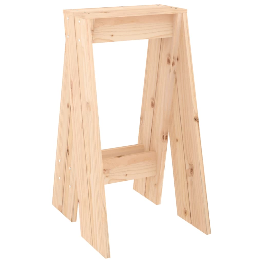 Sgabelli 2 pz 40x40x75 cm in Legno Massello di Pino - homemem39