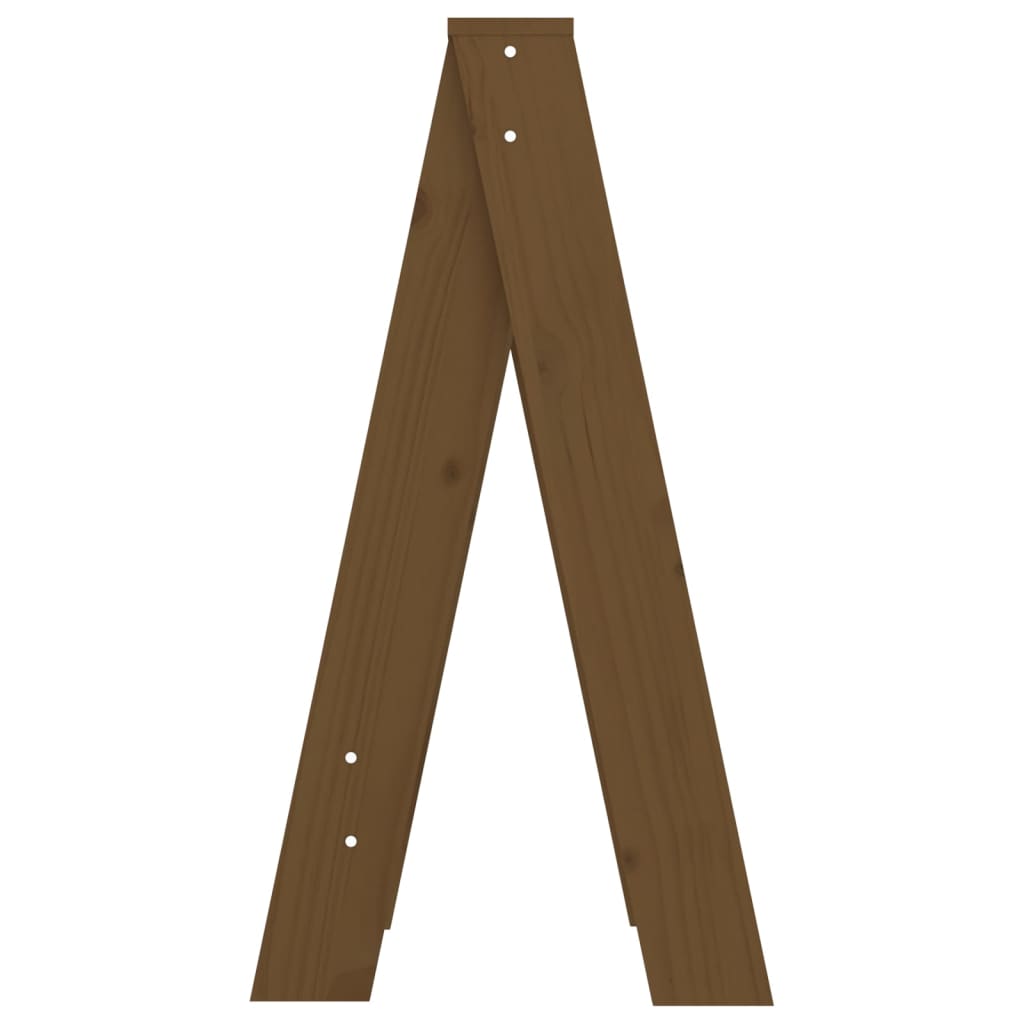 Sgabelli 2 pz Marrone Ambra 40x40x75 cm Legno Massello di Pino - homemem39