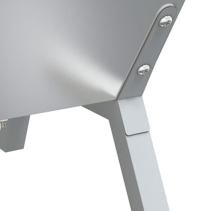 Vassoio per Barbecue Argento 118x42x30,5 cm Acciaio Inox | homemem39