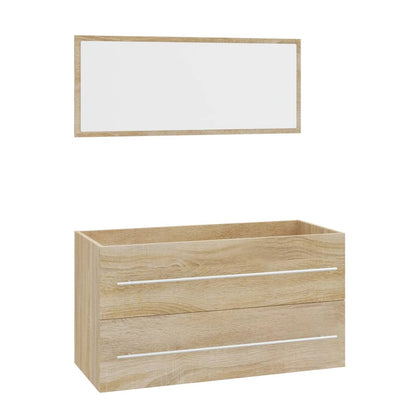 Set Mobili da Bagno 3 pz Rovere Sonoma | homemem39