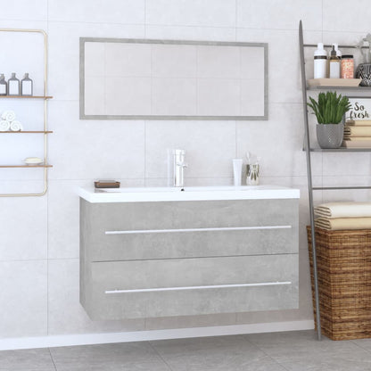 Set Mobili da Bagno 3 pz Grigio Cemento | homemem39