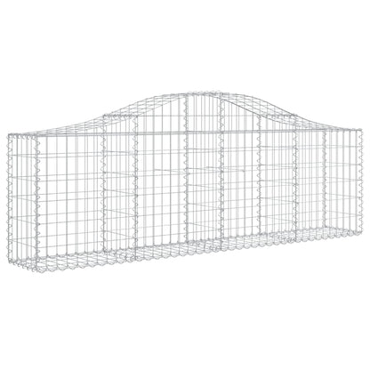Cesto Gabbione ad Arco 200x30x60/80 cm Ferro Zincato | homemem39
