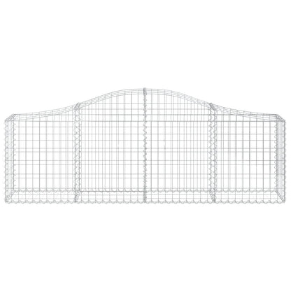 Cesto Gabbione ad Arco 200x30x60/80 cm Ferro Zincato | homemem39