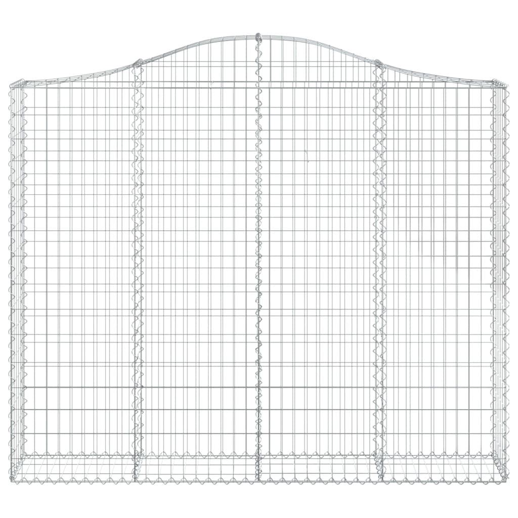 Cesto Gabbione ad Arco 200x30x160/180 cm Ferro Zincato | homemem39