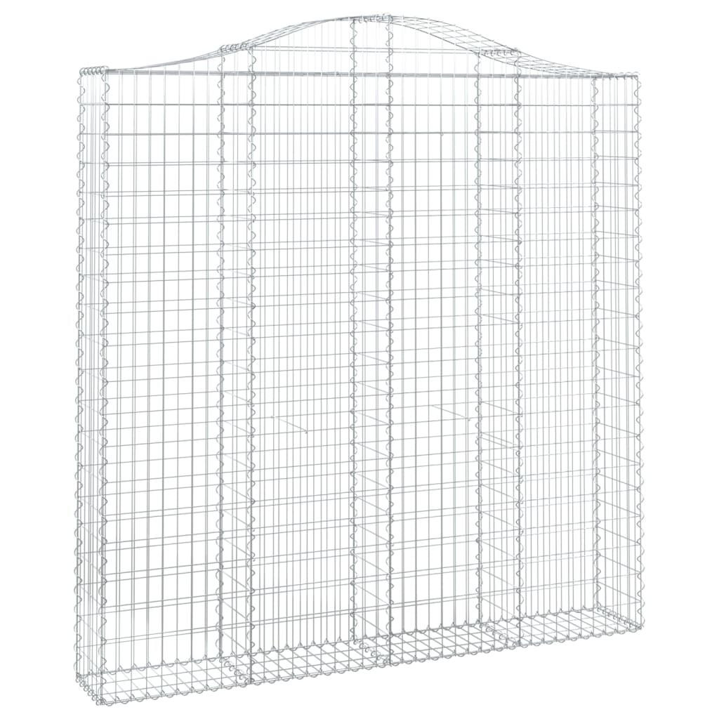 Cesto Gabbione ad Arco 200x30x200/220 cm Ferro Zincato | homemem39