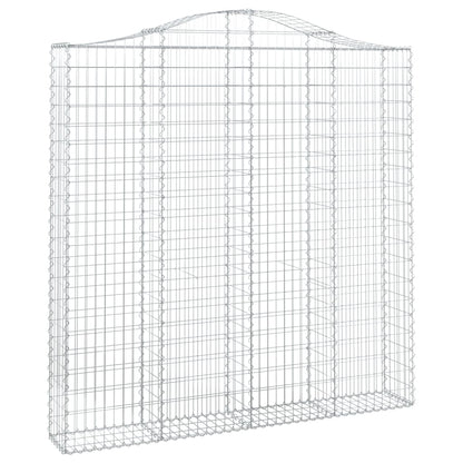 Cesto Gabbione ad Arco 200x30x200/220 cm Ferro Zincato | homemem39