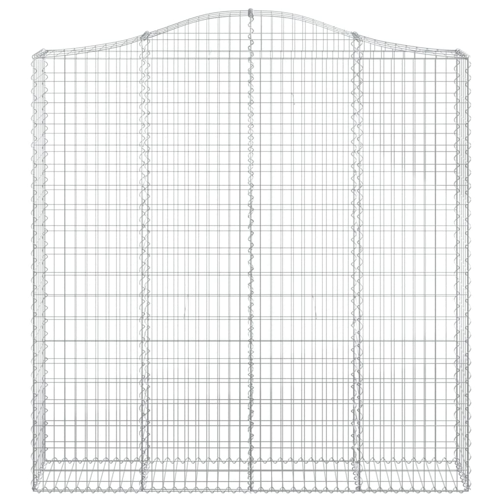 Cesto Gabbione ad Arco 200x30x200/220 cm Ferro Zincato | homemem39