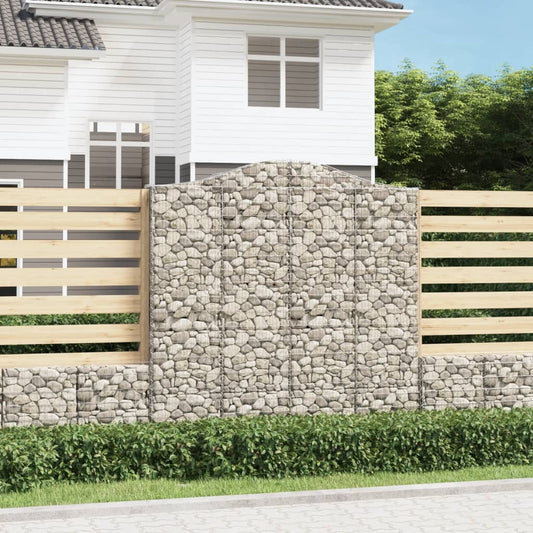 Cesto Gabbione ad Arco 200x30x200/220 cm Ferro Zincato | homemem39
