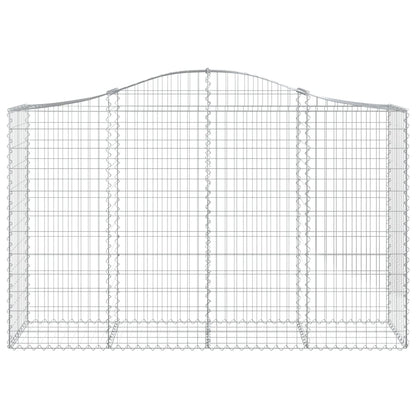 Cesto Gabbione ad Arco 200x50x120/140 cm Ferro Zincato - homemem39