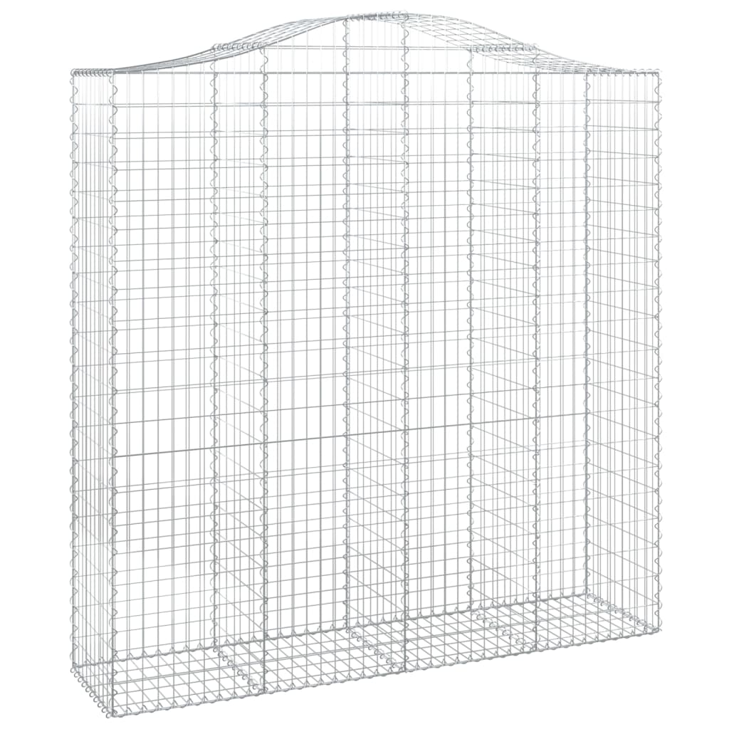 Cesto Gabbione ad Arco 200x50x200/220 cm Ferro Zincato | homemem39