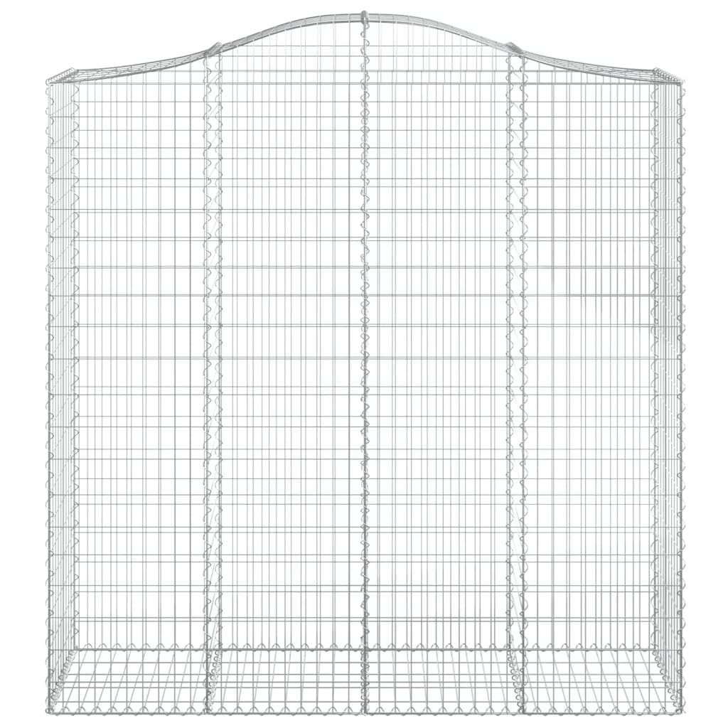Cesto Gabbione ad Arco 200x50x200/220 cm Ferro Zincato | homemem39