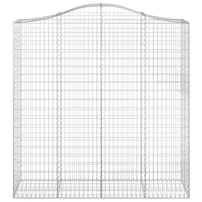 Cesto Gabbione ad Arco 200x50x200/220 cm Ferro Zincato | homemem39