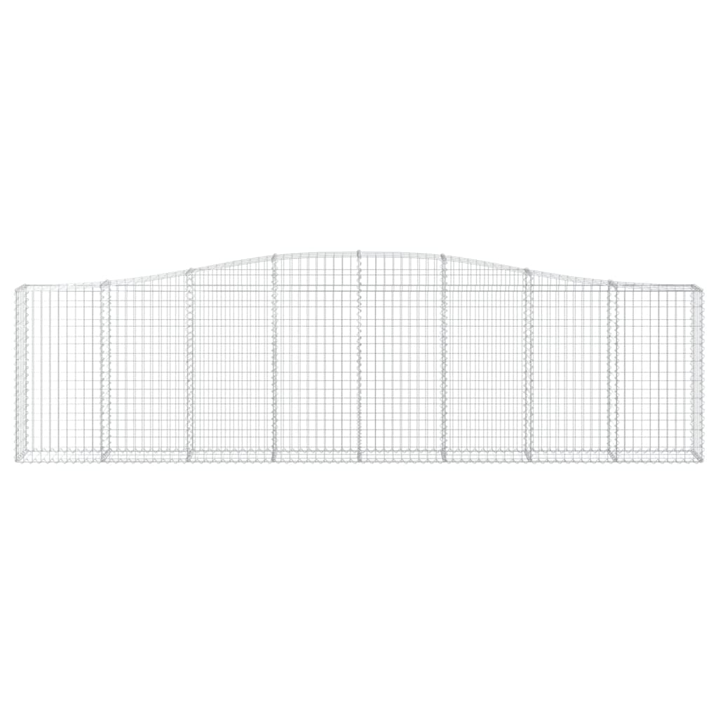 Cesto Gabbione ad Arco 400x30x100/120 cm Ferro Zincato - homemem39