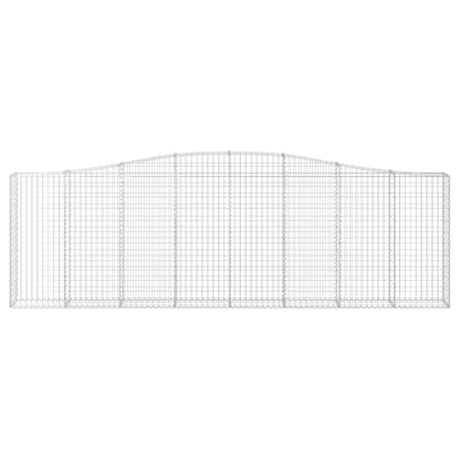 Cesto Gabbione ad Arco 400x30x120/140 cm Ferro Zincato - homemem39