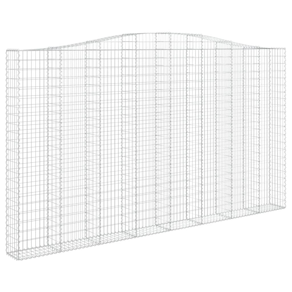 Cesto Gabbione ad Arco 400x30x220/240 cm Ferro Zincato | homemem39