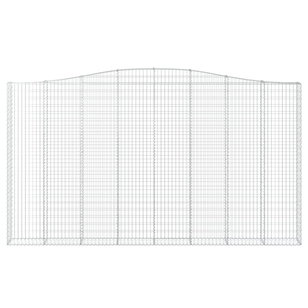 Cesto Gabbione ad Arco 400x30x220/240 cm Ferro Zincato | homemem39