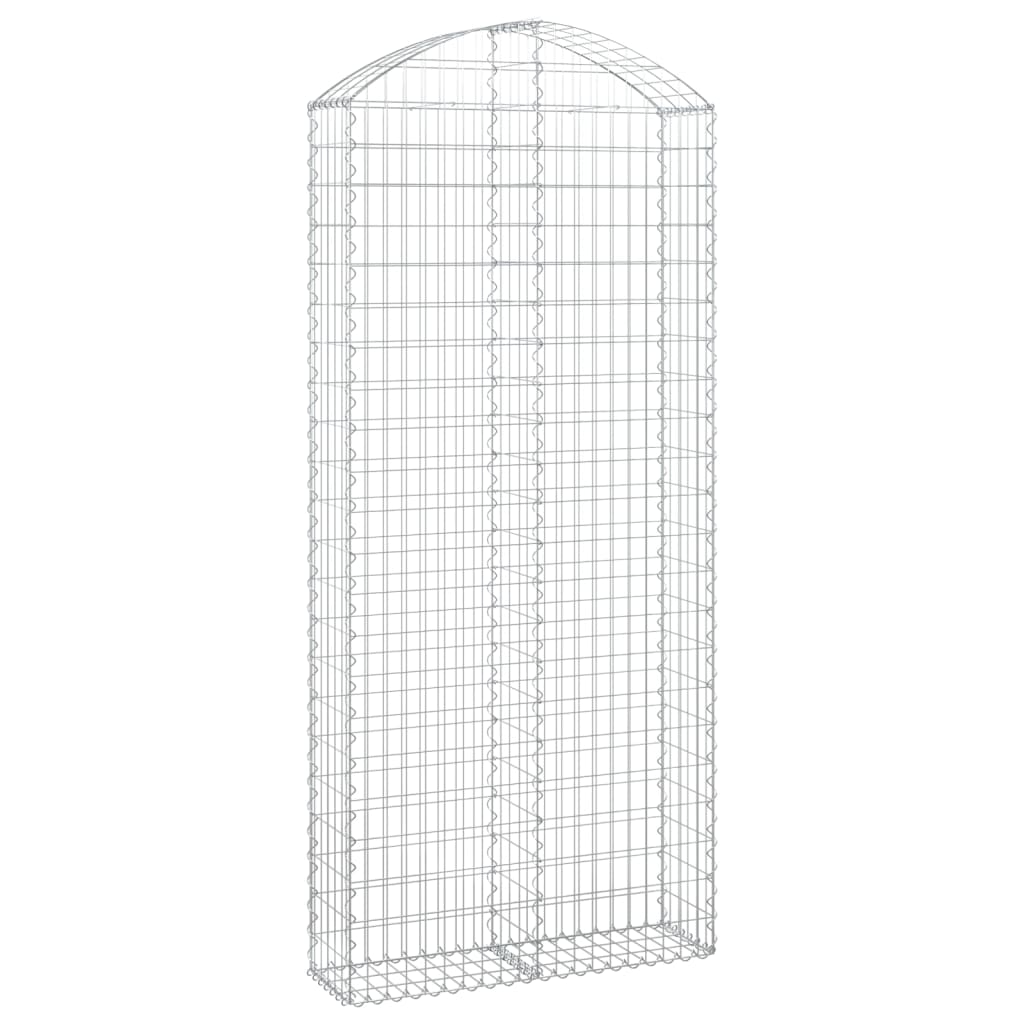 Cesto Gabbione ad Arco 100x30x220/240 cm Ferro Zincato - homemem39