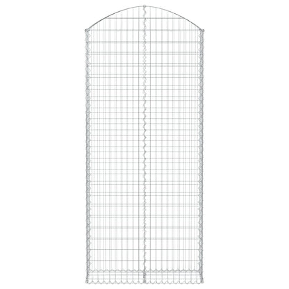Cesto Gabbione ad Arco 100x30x220/240 cm Ferro Zincato - homemem39